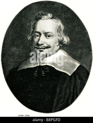 John Pym (1584 – 8. Dezember 1643) war ein englischer Parlamentarier, Leiter des langen Parlaments und ein prominenter Kritiker von James Stockfoto