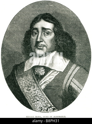 George Monck, 1. Herzog von Albemarle, KG (6. Dezember 1608 – 3. Januar 1670) war ein englischer Soldat und Politiker und eine zentrale figur Stockfoto