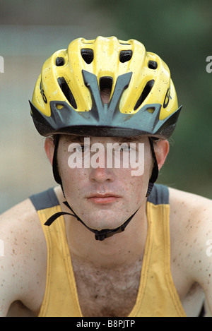 Radfahrer, portrait Stockfoto