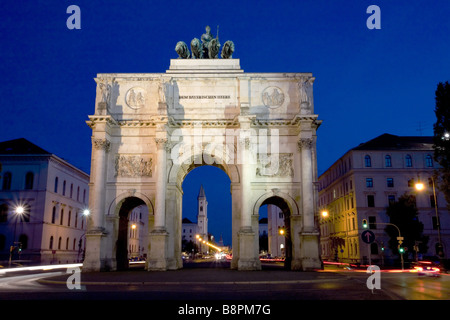 Siegestor in München, Deutschland, Bayern, Muenchen Stockfoto