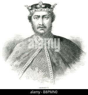 Richard war ich (8 September 1157 – 6 April 1199), König von England aus 6 Juli 1189 bis zu seinem Tod im Jahre 1199. Er regierte auch als Herzog Stockfoto