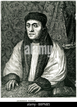 Erzbischof William Warham 1450 1532 Canterbury Hampshire Gesetz Stockfoto