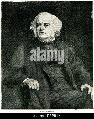 Johannes helle 1811 1889 Quaker britische radikale liberale Staatsmann Anti-Corn Law League Stockfoto