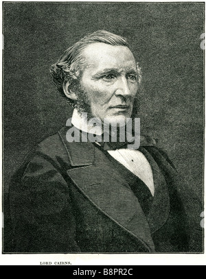 Herr Hugh McCalmont Cairns 1810 1885 britischer Staatsmann Lord Chancellor Großbritannien konservative Stockfoto