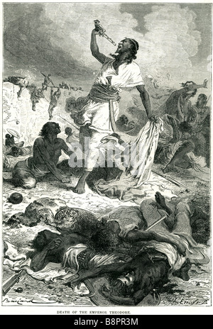 Tewodros II Theodore II 1818 13. April 1868 Kaiser von Äthiopien 1855 bis zu seinem Tod Stockfoto