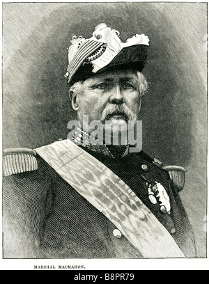 Marschall Mac-Mahon 1808 1893 Marie Edme Patrice Maurice French allgemeine Politiker Chief State-Frankreich Stockfoto