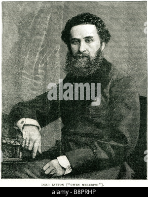Edward George Earle Lytton Bulwer 1803 1873 englischer Schriftsteller Dichter Dramatiker Politiker Stockfoto