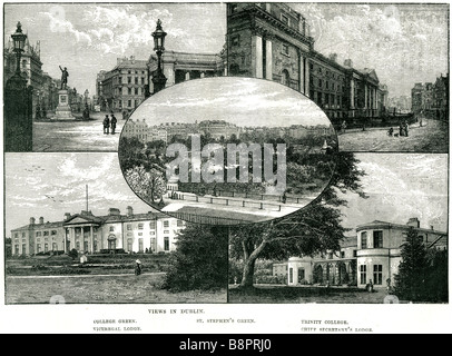 Dublin College grün St Stephen viceregal Lodge Dreifaltigkeit Chefsekretärin Stockfoto