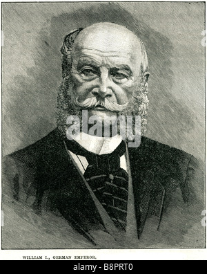 William ich deutsche Kaiser Wilhelm 1797 1888 Haus Hohenzollern Preußen Stockfoto