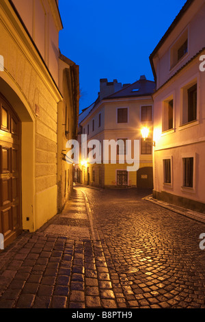 TSCHECHISCHE REPUBLIK PRAG WENIGER STADT MALA STRANA JANSKY VRSEK STREET Stockfoto