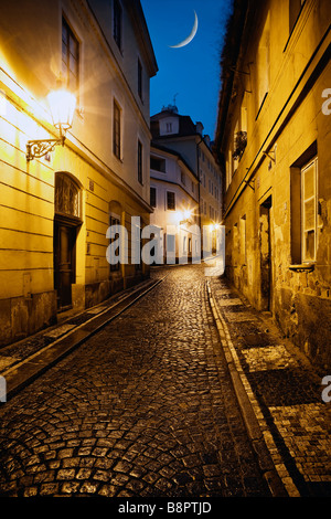 TSCHECHISCHE REPUBLIK PRAG WENIGER STADT MALA STRANA JANSKY VRSEK STREET Stockfoto