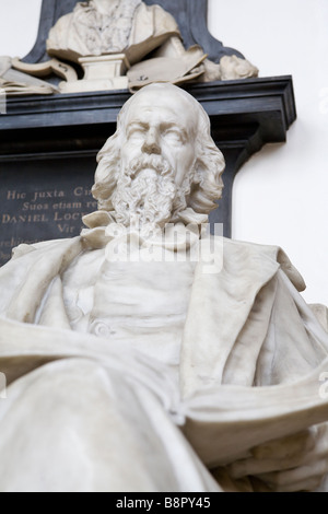 Statue von Lord Alfred Tennyson in der ante-Kapelle am Trinity Stockfoto