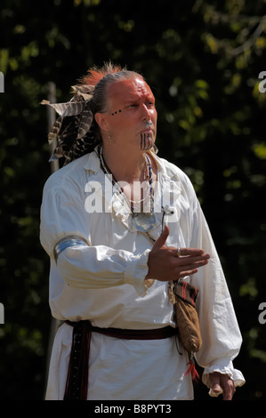 Chief Blackfish der Stamm der Shawnee bei der Belagerung von Fort Boonesborough Stockfoto