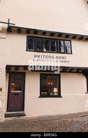 Die Briten Arme Kaffee Haus und das Restaurant am Elm Hill in der Innenstadt von Norwich, Norfolk, Großbritannien Stockfoto