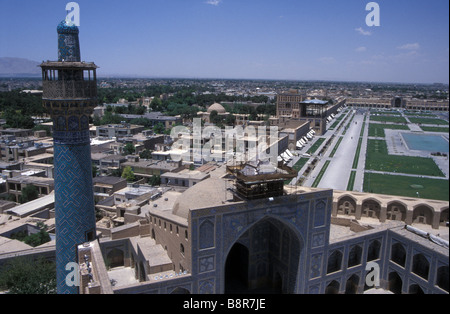 Blick vom Masjid-e Imam Minarett Isfahan Iran Stockfoto