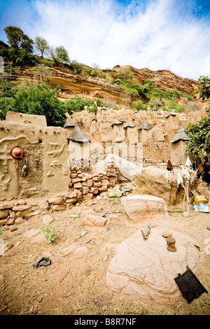 Dorf von Banani, Dogon Landes, Mali, Westafrika Stockfoto