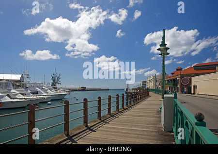 Blick auf Barbados Hafen und Promenade in Bridgetown, Barbados, "St. Michael" Stockfoto