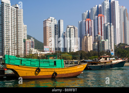 Aberdeen Harbour Hong Kong Island Stockfoto