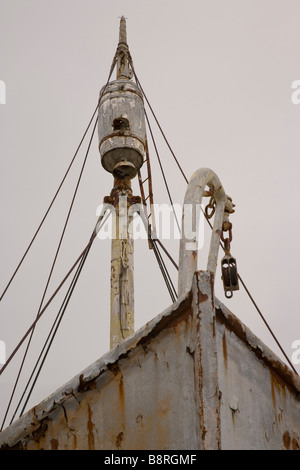 Grytviken. South Georgia Island, UK - Schiff Wrack Krähennest Stockfoto