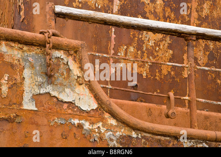 Grytviken, Südgeorgien Insel, UK - Schiffbruch Stockfoto