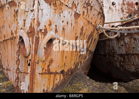 Grytviken, Südgeorgien Insel, UK - Schiffswracks Stockfoto