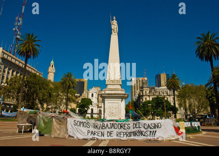 Revolutionsplatz, Buenos Aires Stockfoto