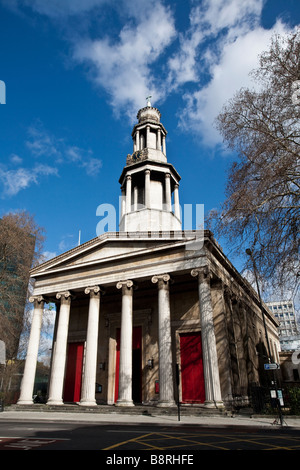 St Pancras neue Kirche. Oberen Woburn Place, Bloomsbury, London, England, Vereinigtes Königreich Stockfoto