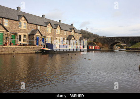 Kanal-Becken, Brecon, Powys, Wales Stockfoto