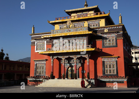 Nepal Kathmandu Tal Boudhanath Bodhnath Shechen tibetischen buddhistischen Kloster Stockfoto