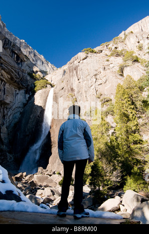 Yosemite-Nationalpark im winter Stockfoto