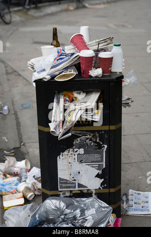 Überlauf verschließbaren in London Stockfoto