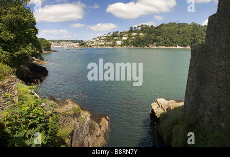 Dartmouth Burg an der Mündung des Flusses Dart devon Stockfoto