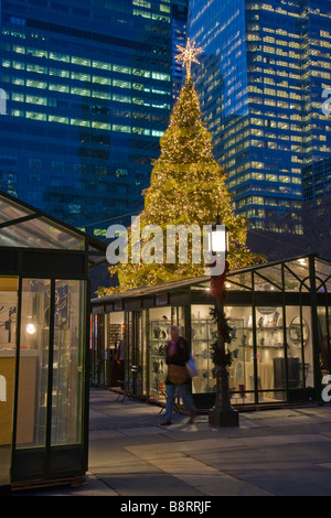 Urlaub-Weihnachtsmarkt im Bryant Park, New York Stockfoto