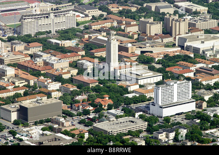 Universität von Texas Campus Luftbild Stockfoto
