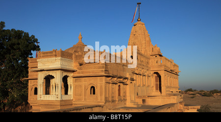 Indien Rajasthan Thar Wüste Amar Sagar Jain-Tempel Stockfoto