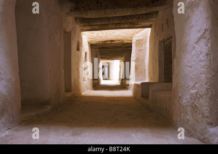 cavelike Fußweg in die Altstadt von Ghadames, Libyen Stockfoto