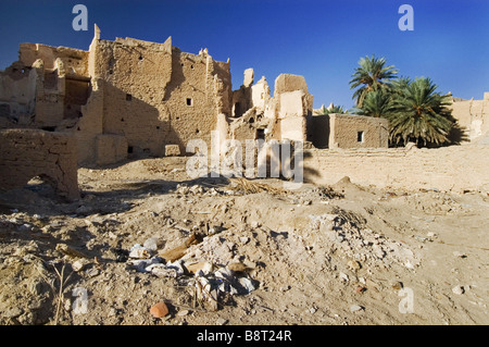 Häuser in der historischen Mitte von Ghadames, Libyen Stockfoto