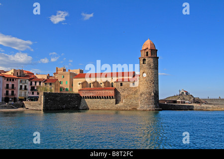 Hafen von Collioure, Languedoc-Roussillon, Frankreich Stockfoto