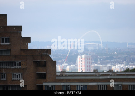 Wembley-Stadion von Horniman Museum Forest Hill South East London gesehen Stockfoto