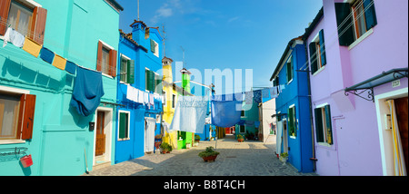 Bunte Haus Burano, Venedig Italien Stockfoto