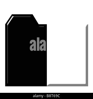 3D schwarz / weiß Ordner Stockfoto
