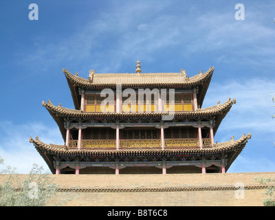 Westende der Great Wall Of China, Jiayuguan Pass, China Stockfoto