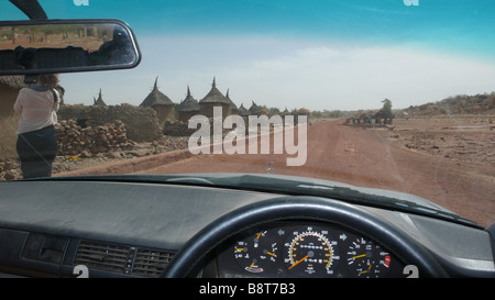 Fahrt durch Dogonland Stockfoto