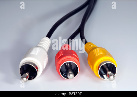 Audio/Video Input/Output-Klinken. Stockfoto