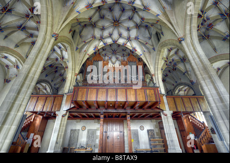 Innenansicht der Alexanderkirche, Deutschland, Baden-Württemberg, Marbach am Neckar Stockfoto