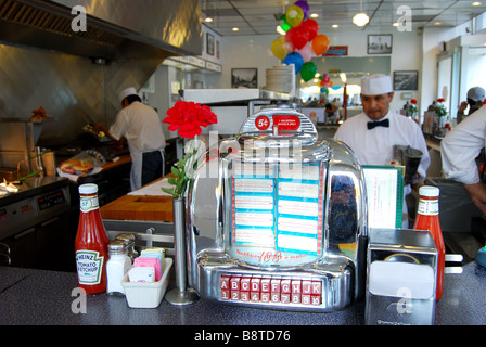 Beverly Hills Diner, North Beverly Drive, Beverly Hills, Los Angeles, California, Vereinigte Staaten von Amerika Stockfoto