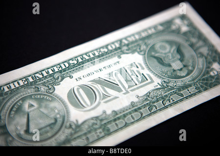 Ein-Dollar-Schein Stockfoto