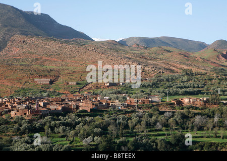 Vallée de Zat (hoher Atlas, Marokko). Stockfoto