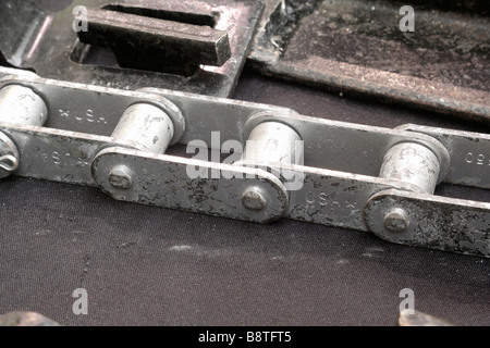 Großen Rollenkette hergestellt in USA Stockfoto
