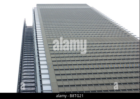 Niedrigen Winkel Blick auf die New York Times Tower in New York, entworfen von Architekt Renzo Piano Building Workshop (nur zur redaktionellen Verwendung) Stockfoto